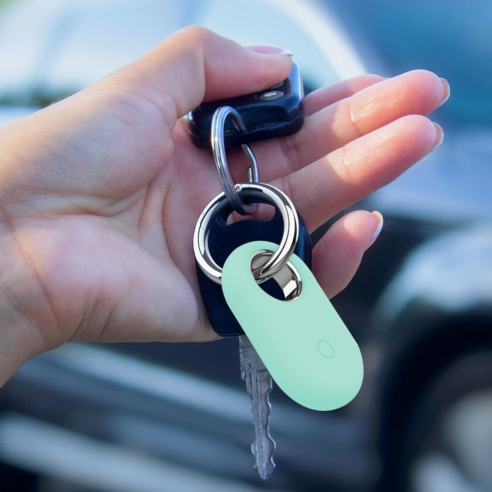 4Pcs Compatible with Samsung Galaxy SmartTag2 Silicone Case All-Round Protection Smarttag2 Holder with Keychain Style 2