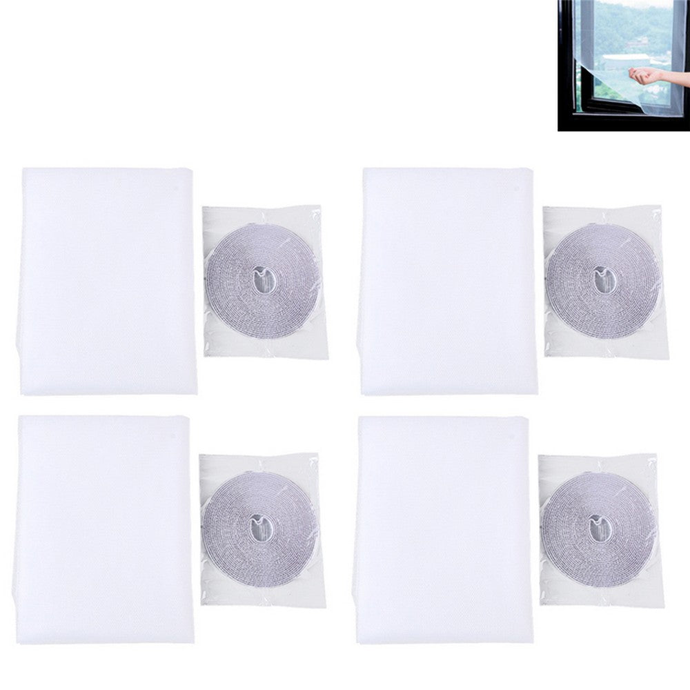 4X Self Adhesive Removable Window Mosquito Fly Screen Net