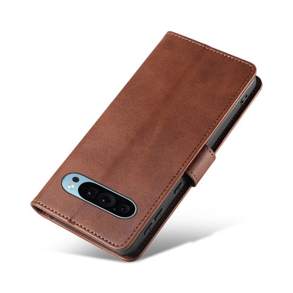 Wallet Case for Pixel 10 and 10 Pro Holder Snap-Lock Flip Cover-Coffee