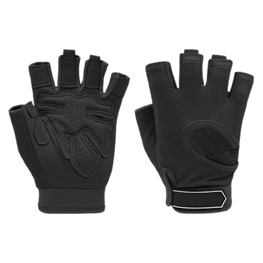 Durable Half-Finger Fitness Gloves for Gym Workouts Men & Women Black