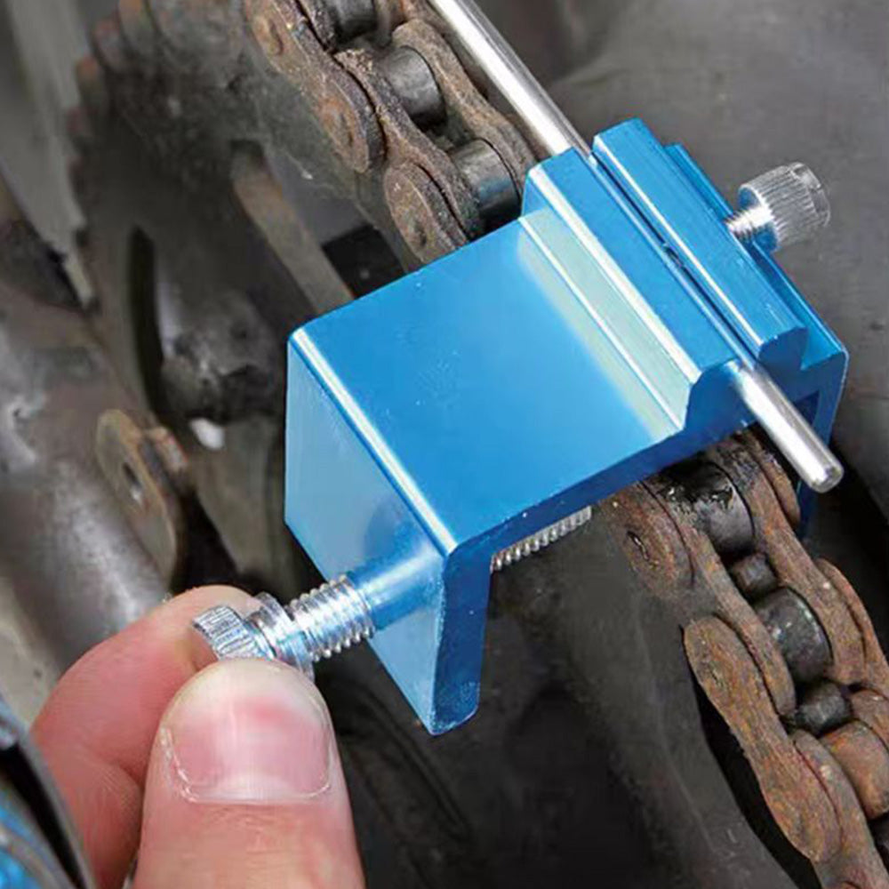 Motorcycle Chain Alignment Tool Chain Straightener Corrector for Dirt Bike ATV-Red