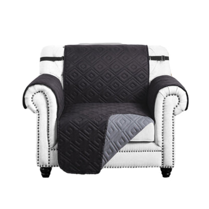 Reversible Sofa Slipcover Water Resistant Sofa Cover Couch Covers Furniture Protector Black