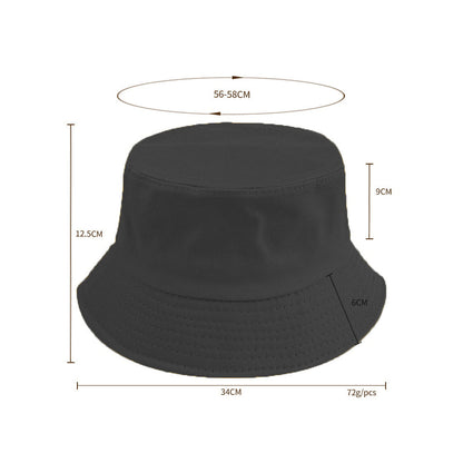 Unisex Bucket Hat Cotton Outdoor Beach Sun Cap Purple