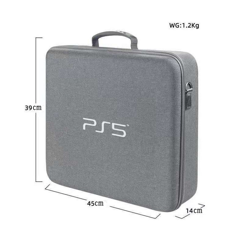 Travel Storage Handbag For PS5 Console Protective Bag Hard Shell Bag For Playstation 5 Digital Carrying Case-Gray