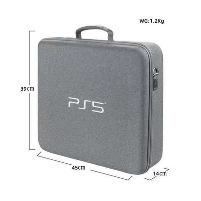 Travel Storage Handbag For PS5 Console Protective Bag Hard Shell Bag For Playstation 5 Digital Carrying Case-Gray