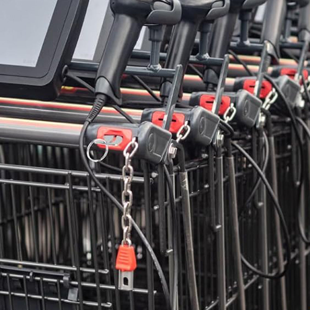 6Pcs Set Versatile Keychains Shopping Trolley Key Bottle Opener