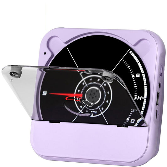 External Portable CD Player for Car with USB and AUX Port USB CD Player-Purple