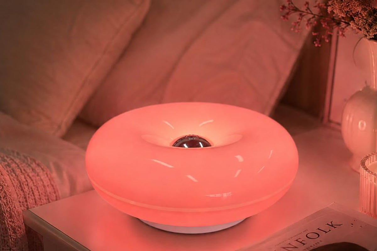 Donut Table and Wall Lamp with Touch Dimming - Pink
