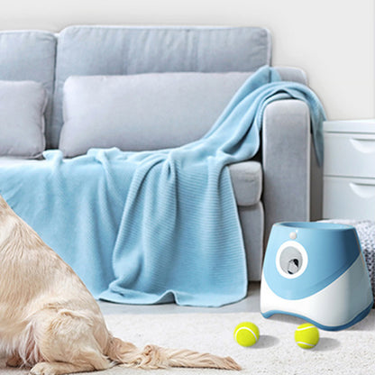 Automatic Dog Tennis Ball Launcher with 3 Balls - Blue