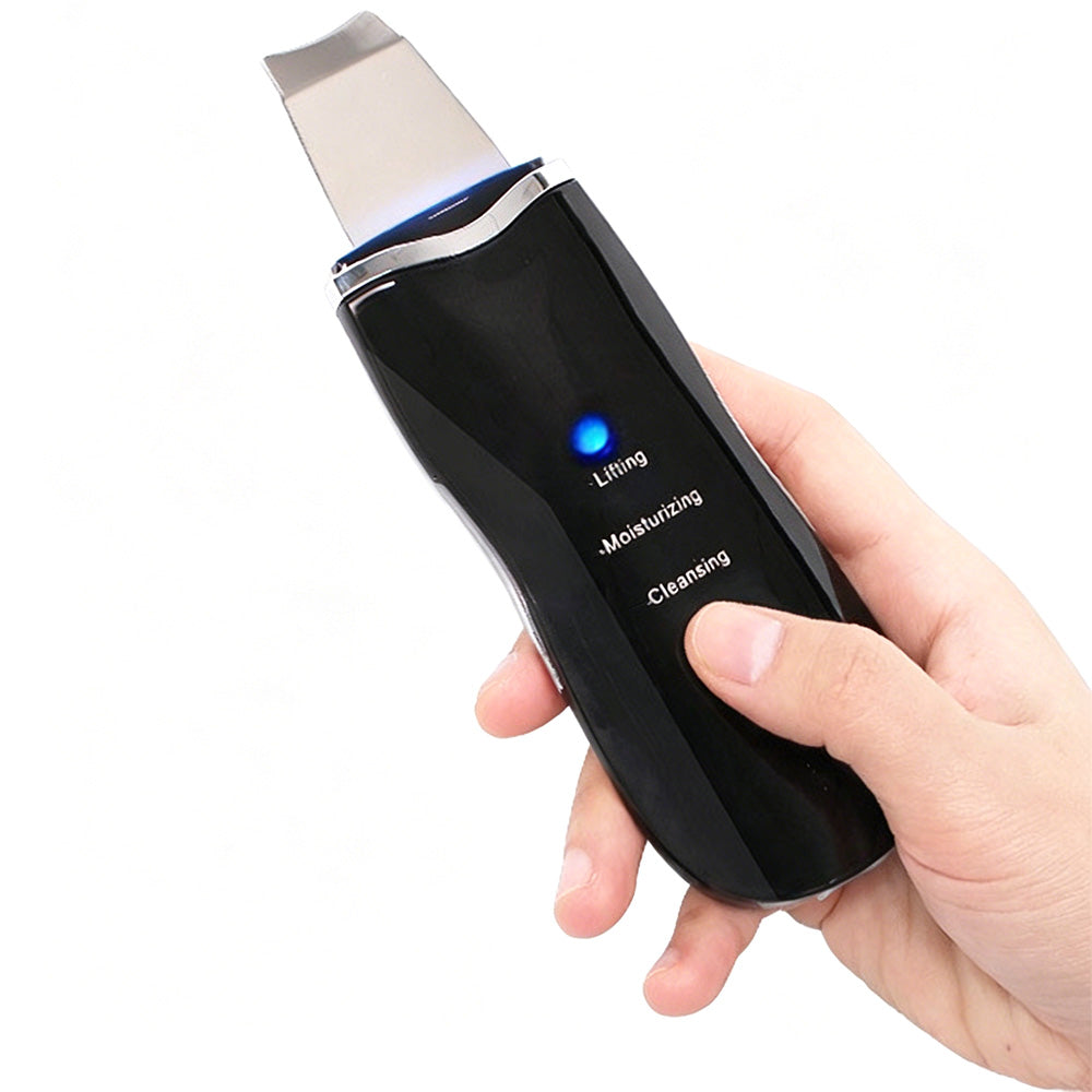 Ultrasonic Skin Scrubber Pore Cleansing Tool for Facial Care-Black