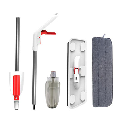 Microfiber Spray Mop Flat Dust Mop Dry Wet Mop for Wood Tile Ceramic Floor Cleaning Red