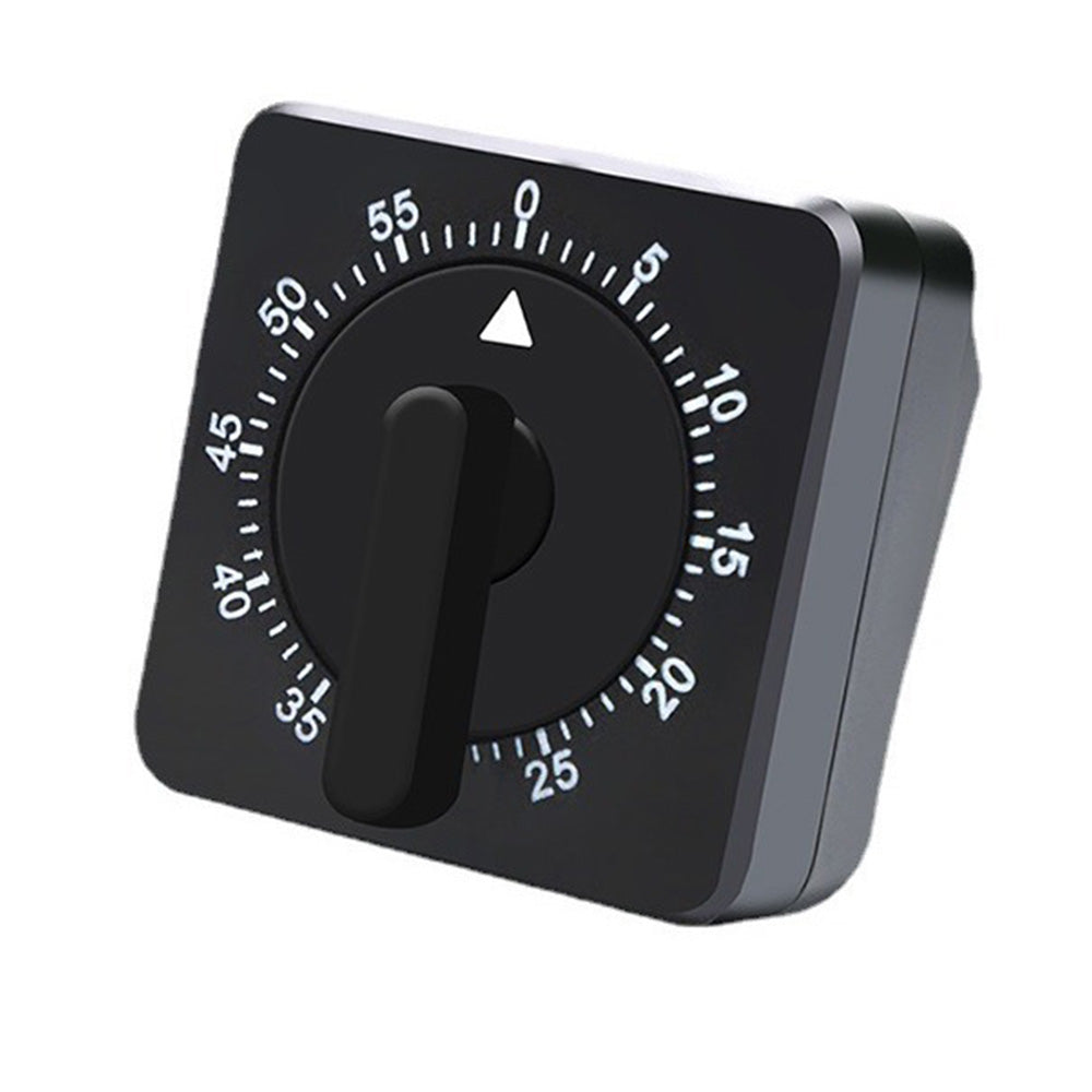 60-Minute Mechanical Kitchen Timer Visual Countdown Timer for Kitchen Cooking Study Black