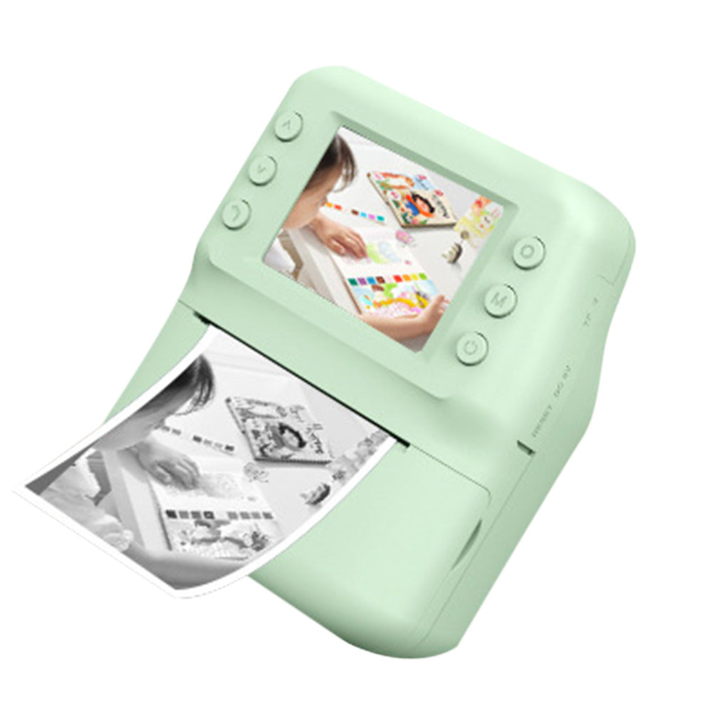 Instant Print Camera 1080P HD Portable Digital Camera with 32GB TF Card Gift Green