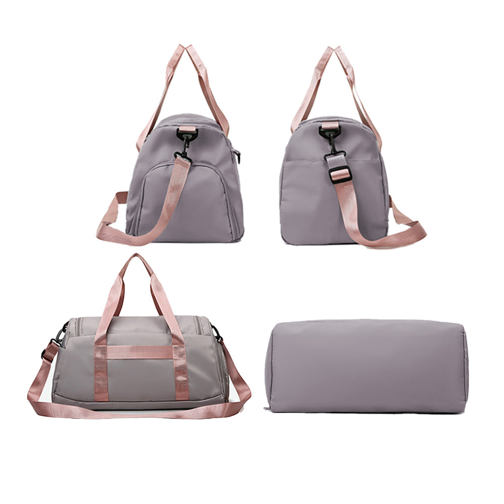 Travel Duffle Bag Weekend Bag Carry On Cabin Bag Gym Sports Bag Gray