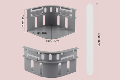 Open Corner Bed Sheet Holder with Lock Strips Sheet Locks Fit All Mattress Size -Grey