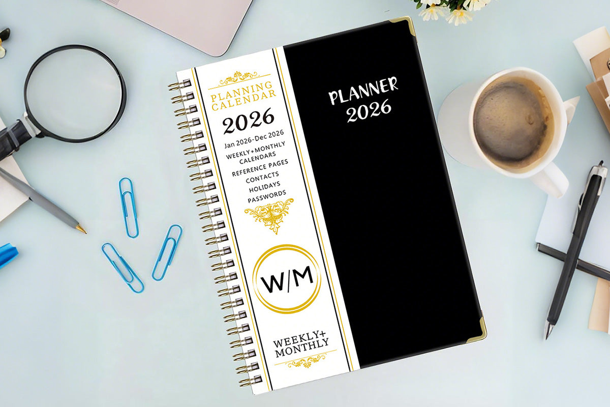 2026 Planner Weekly Monthly A5 Daily Organizer January to December Notebook -Purple