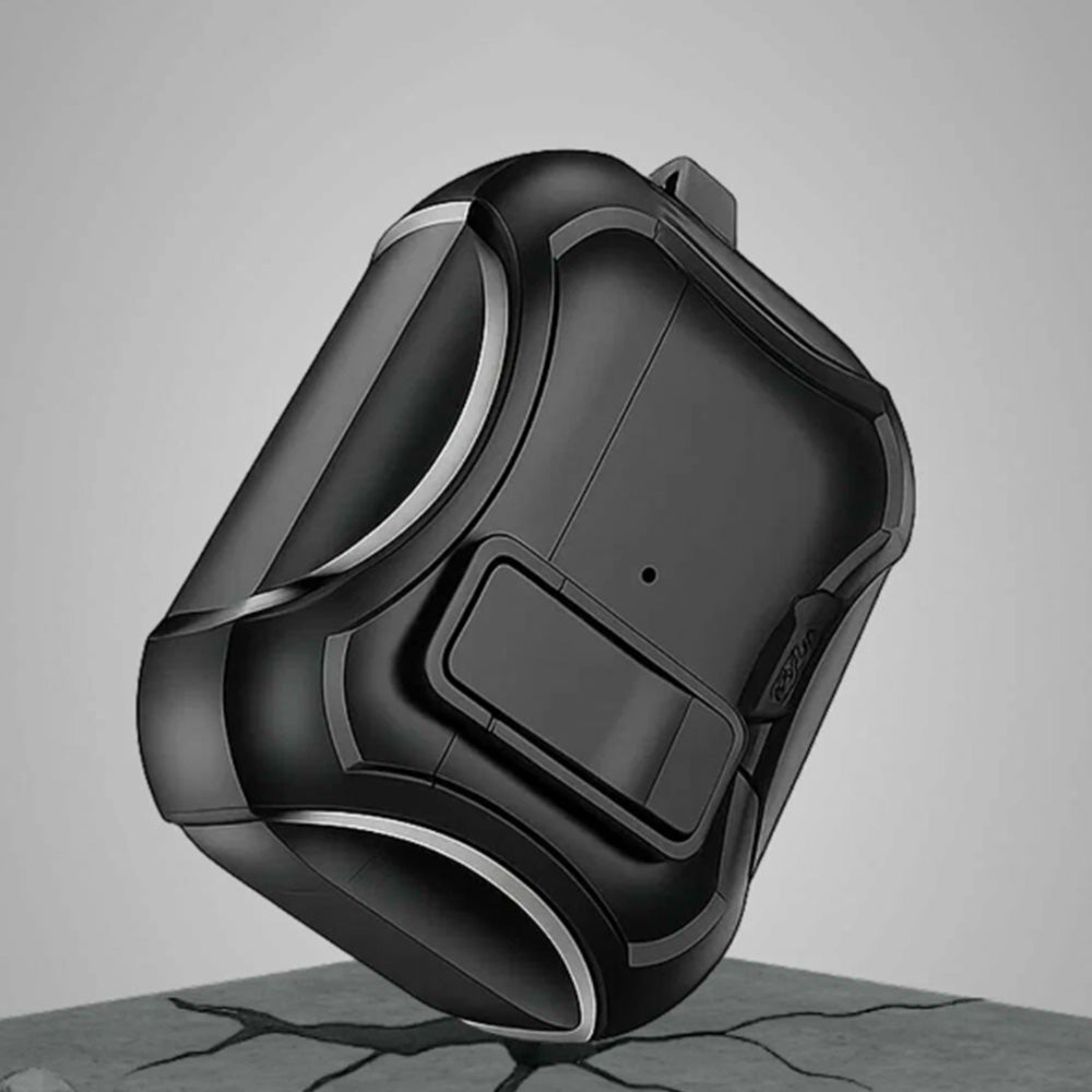 Protective Case For AirPods With Stand Support MagSafe Wireless Charging-Black