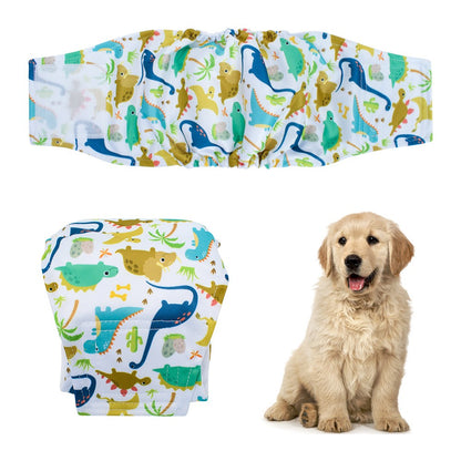 3Pcs Male Dog Diapers High Absorbing Dog Belly Bands for Male Dogs-Light