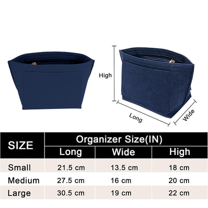 Felt Purse Organizer Insert -Navy