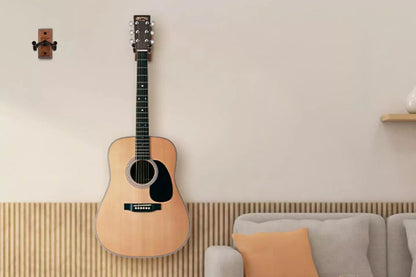 2Pcs Black Walnut U Shaped Wall Hanger for Guitar Banjo Bass