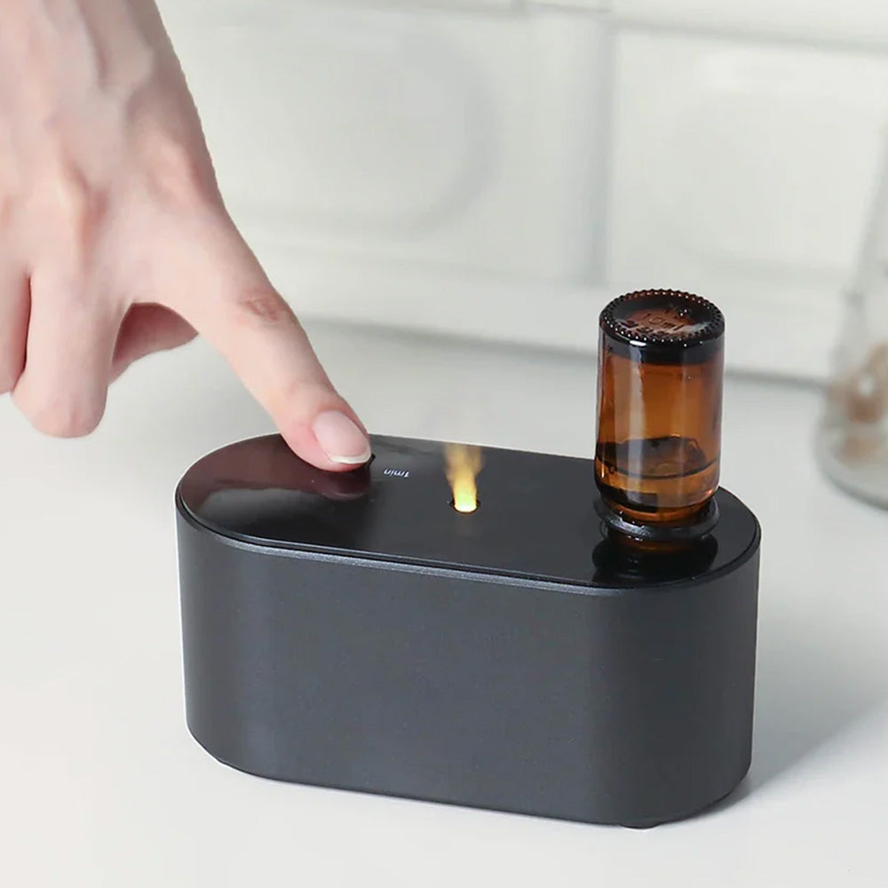 Waterless Diffuser for Essential Oil 3 Mist Modes Scent Air Aromatherapy Diffuser for Home Office Bedroom Black