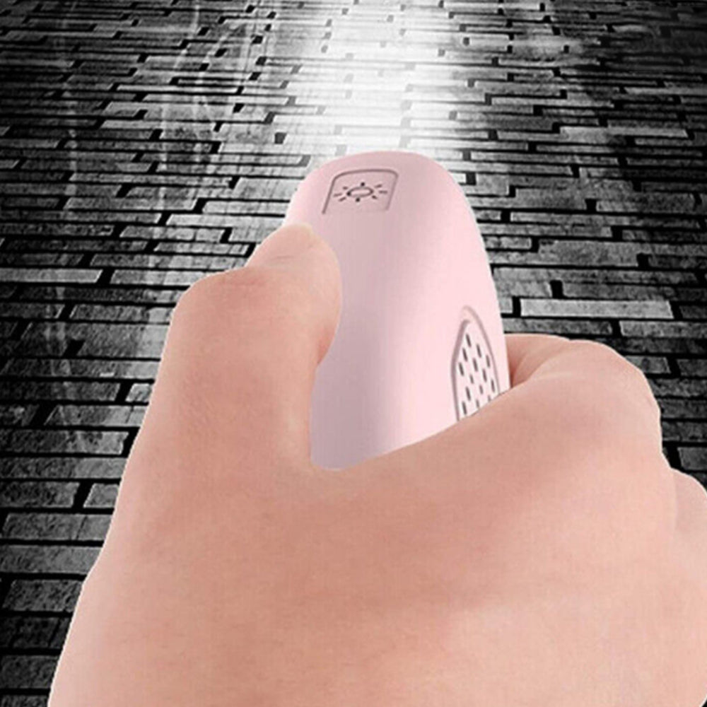 130db Personal Alarm Security Alarm with Keychain LED Flashlight Self Defense Alarm Pink