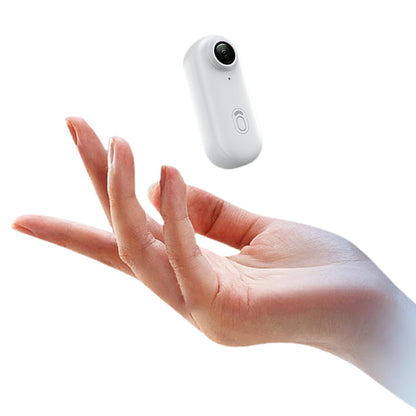 4K Mini Thumb Action Camera Portable Wearable Body Cam with Rotating Clip White