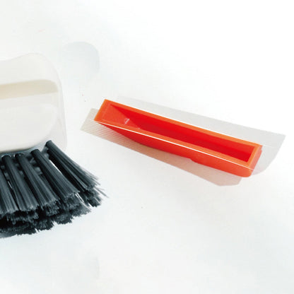 2-in-1 Groove Crevice Cleaning Brush Window Track Cleaning Tool with Hidden Scraper Orange
