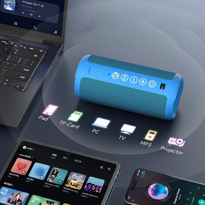 Portable Bluetooth Speaker IPX7 Waterproof Wireless Speaker for Birthday Party-blue