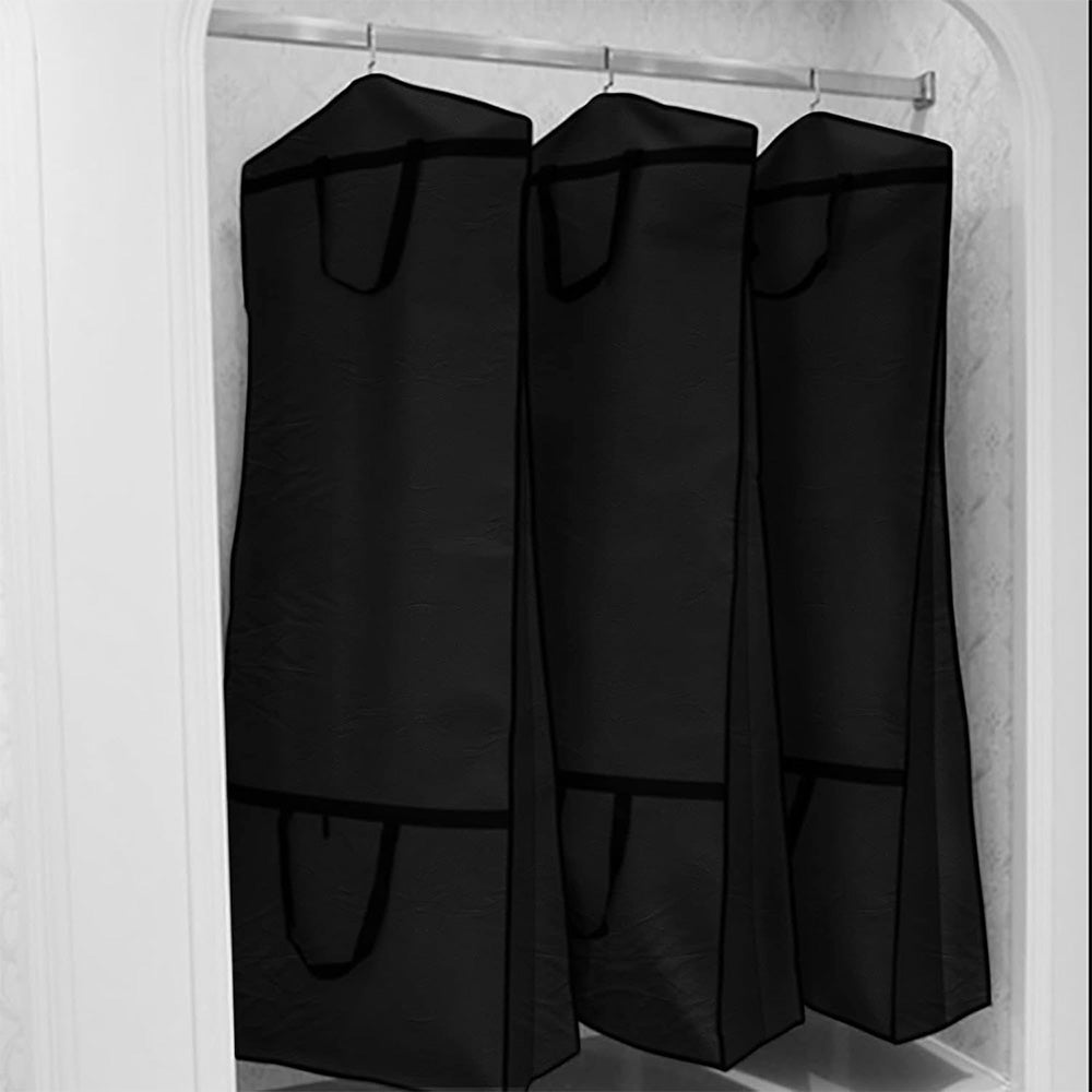Portable Wedding Dress Garment Bag for Bridal Gowns and Cheongsam-Black