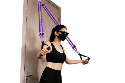 4 Tubes 4-in-1 Resistance Band Pedal Puller
