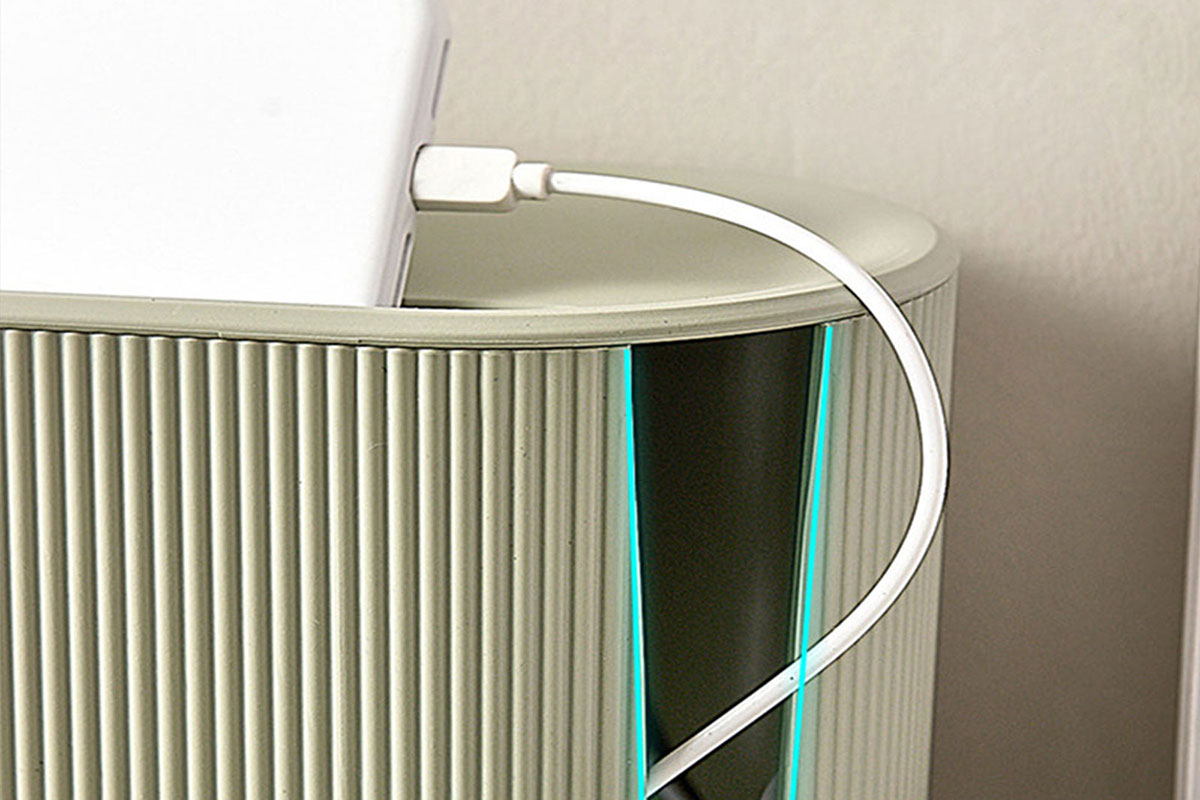 2Pcs Cable Storage Box Wire Management Case Power Plug Socket Organizer Box-Green