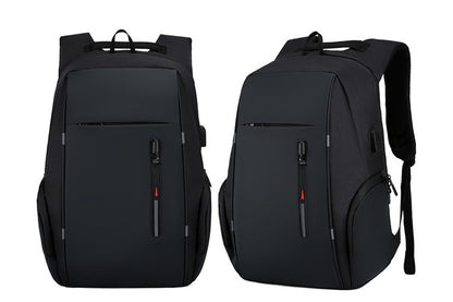 Travel Laptop Backpack with USB Port School Bookbag Fits 15.6 Inch Laptop-Black