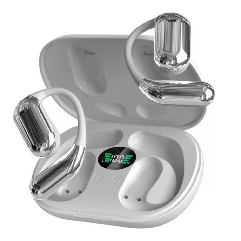 Real-Time AI Translation Earbuds Wireless Headphones for Travel Meetings Learning-White