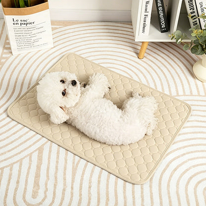 Washable Puppy Pads Waterproof Non Slip Reusable Dog Pee Pads for Floor-Beige