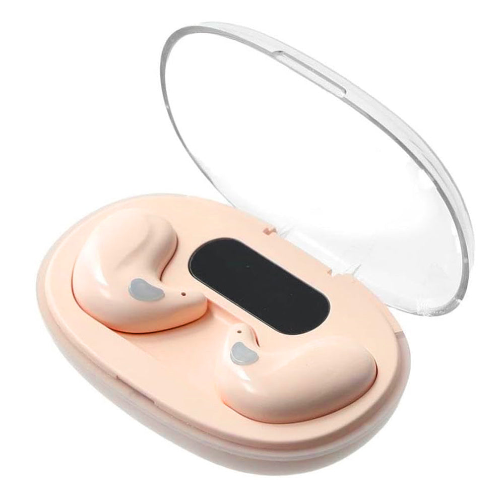 Wireless Bluetooth Sleep Earbuds Invisible Earplugs with Charging Case Skin Color