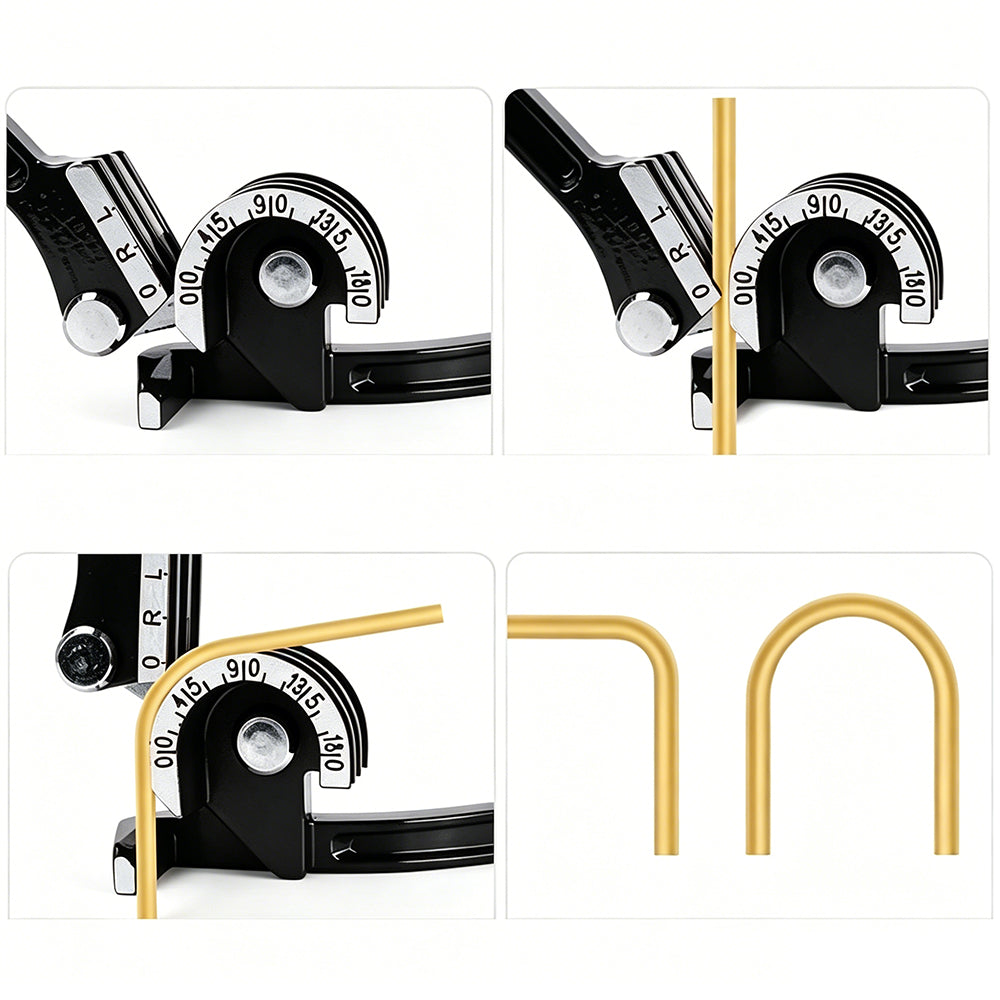 3 in 1 Tube Bender 180 Degree Brake Line Bender for 6 8 10mm Pipe-Black