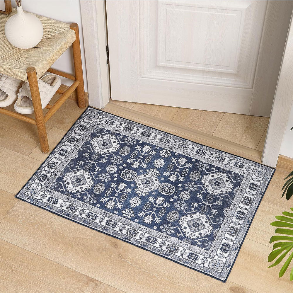 Vintage Boho Floor Mat Washable Non Slip Rugs for Living Room Bedroom Entryways Style 4