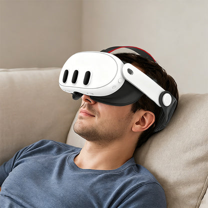 Adjustable Soft Head Strap Compatible with Quest 3 and 3S-Black