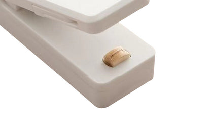 Portable USB Rechargeable 2-In-1 Handheld Heated Vacuum Sealer Cutter Plastic Bags Food Storage Freshness-White