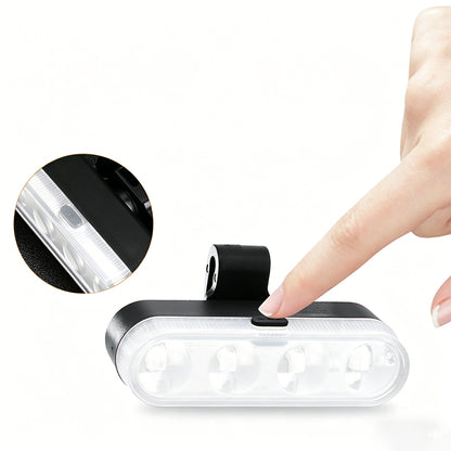 2Pcs Bike Tail Light 4 Modes Bike Rear Light Waterproof Bicycle Taillight-White