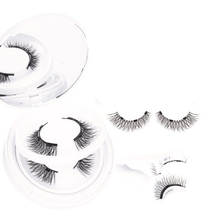 2 Pairs Reusable Magnetic Eyelashes with Tweezers