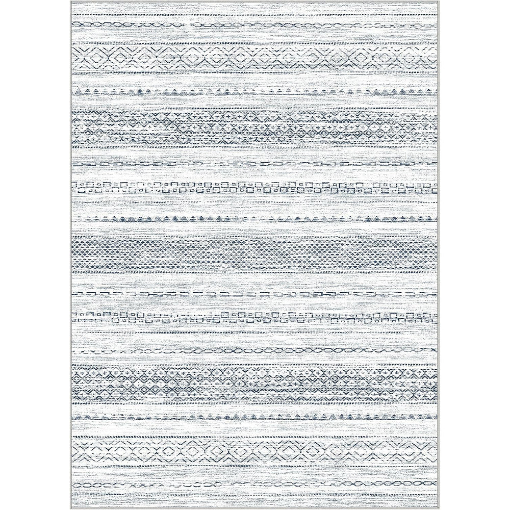 Bohemian Rug Crystal Velvet Machine -Blue
