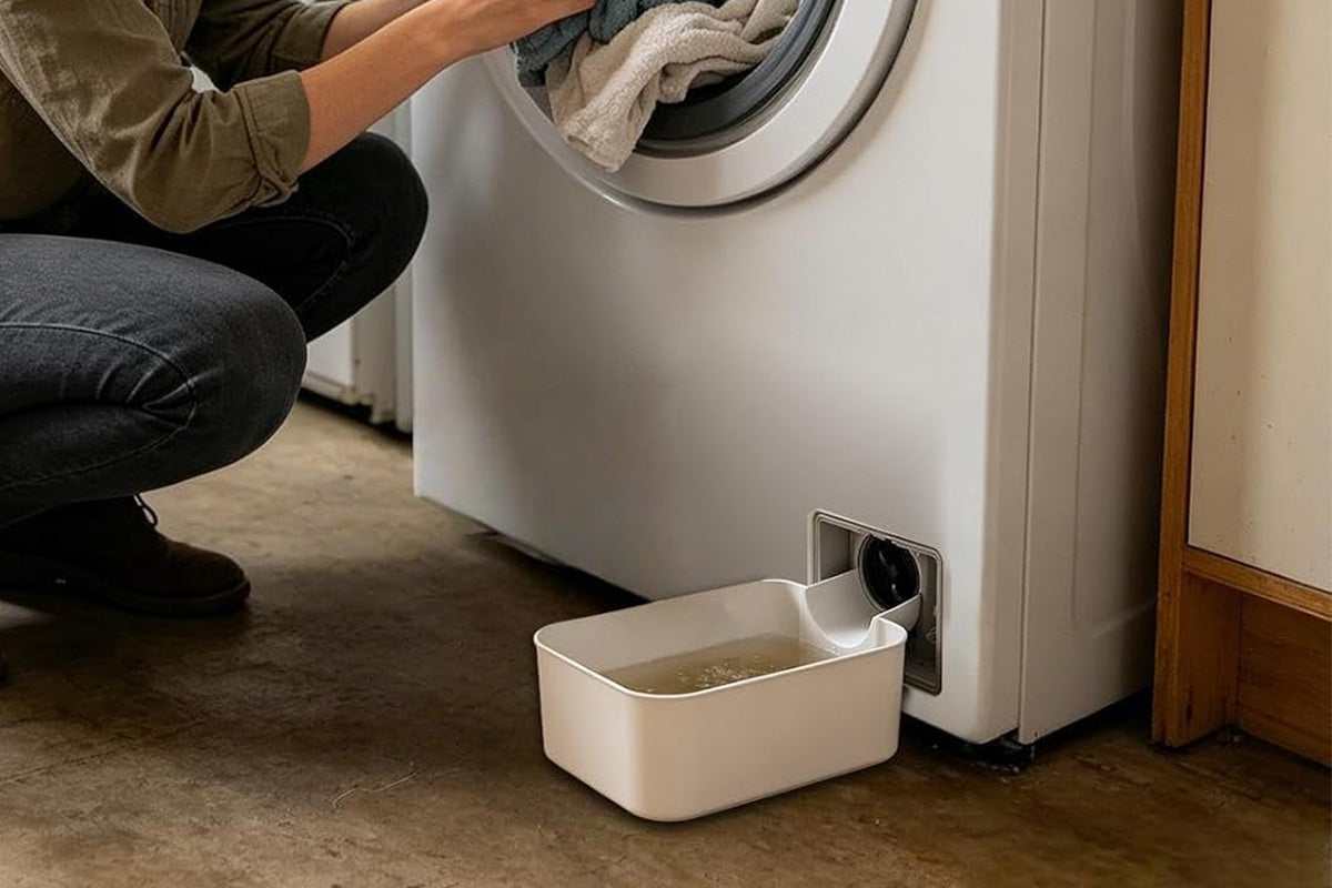 Raised Edge Washing Machine Drain Pan Set for LG