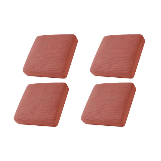 4Pcs Stretch Sofa Seat Cushion Cover Red