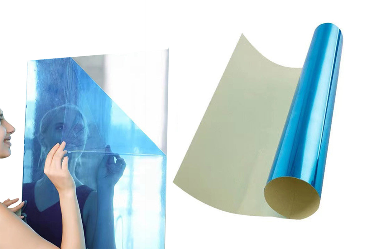 2M Self Adhesive Large Mirror Wall Sticker Roll