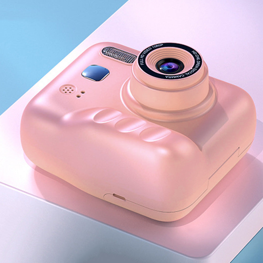 Kids Camera With Instant Print Portable Thermal Printing Digital Camera Toy-Pink