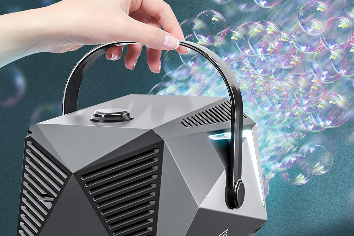 Automatic Blower Remote Control Bubble Machine - Black