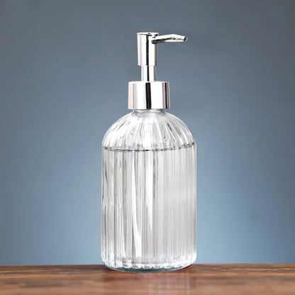 450ml Glass Soap Dispenser for Kitchen Bathroom-Clear