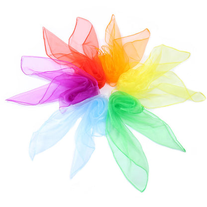 6 Pieces Juggling Scarves Dance Music Scarfs